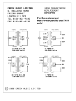 Creek 4040 - Transformer replacement diagram 